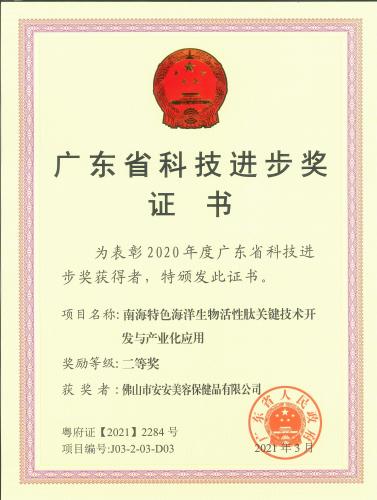 广东省科技前进奖二等奖